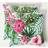 Homescapes Botanical Flower Outdoor Cushion 45 x 45 cm Set of 2 Complete Decoration Pillows Multicolour