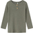Name It Buttoned Ribbed Long Sleeve Top - Dusty Olive (13198045)