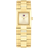 Tommy Hilfiger Ionic Gold-Plated Square Dial Bracelet Watch