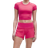 Lululemon Swiftly Tech Crop Kurzarmshirt 2.0 Frauen - Raspberry Coulis