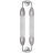 Umage Lemon Squeeze Double Væglampe Kort Poleret Stål 77 cm Vægarmatur