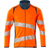 Mascot 19184-781 Accelerate Safe Sweatshirt with Zipper - Hi-Vis Orange/Dark Petroleum