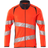 Mascot 19184-781 Accelerate Safe Sweatshirt with Zipper - Hi-Vis Red/Dark Navy