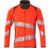 Mascot 19184-781 Accelerate Safe Sweatshirt with Zipper - Hi-Vis Red/Dark Anthracite