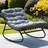 Artemis Home Solace Black Outdoor Rocking Chair Dark Grey