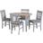 SECONIQUE Oxford Extending Grey/Natural Oak Dining Set 80x105cm 5pcs