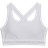 Under Armour Crossback Mid Women's Sports Bra - White/Halo Gray