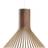 Secto Design Puncto 4203 Walnut Taklampa Valnöt H 40cm Ø 45cm Pendellampa ∅ 45cm
