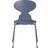 Fritz Hansen Myren 3101 Fuldlakeret Stol Dusk Blue Krom Køkkenstol 81cm