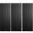 String Nisse Black Stained Shelving System 58x2cm 3pcs