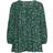 Yours Floral Print Tie Neck Blouse - Green