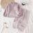 Shein Girls Plush Plaid Long Sleeve Top And Pants - Casual