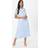 Wallis Petite Cornelli Slash Neck Dobby Midi Dress - Blue