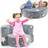 Costway Kids Plush Couch Toddlers 2 in 1 Glow Dark