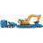 Siku Man Heavy Haulage Transporter with Liebherr Excavator 1847