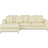 Beliani Oslo Right-Hand Light Beige Sofa 270cm 4 Seater
