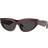 Burberry Solbriller Check Red Frame - Rød/Transparent Red Checkered