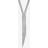 MOOD Hematite Crystal Long Y Drop Statement Necklace - Grey