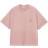 Carhartt WIP S/S Hudson Pocket T-shirt - Daphne/Chalk wash