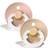 Bibs Colour Glow Pacifier Latex Round Size 2 2-pack Blush/Vanilla