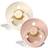 Bibs Colour Pacifier Latex Round Size 2 2-pack Ivory/Blush