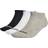 adidas Unisex Vuxen Thin Linear Pairs Osynliga strumpor, Grey Heather/White/Black