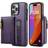 GANGXUN Purple Pu Leather Magnetic Wallet Case