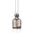 Karlskrona Lampfabrik Kungsholmen Smoke Grey/Nickel Oil Lamp 38cm