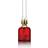 Karlskrona Lampfabrik Kungsholmen Ruby Red Oil Lamp 38cm
