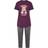 Yours Curve Wide Leg Pyjama Set - Purple