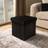 OHS Ribbed Foldable Cube Storage Box Lid Foot Stool