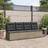 vidaXL Garden with Cushion Grey Poly Rattan Outdoor Sofa