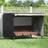 vidaXL Outdoor Swing Cover Black 220 x 125 x 170 cm