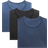 Lululemon Organic Cotton Classic-Fit T-Shirt 3er-Pack - Black/Blue/Blue Twill