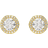 Swarovski Una Angelic Stud Earrings - Gold/Transparent