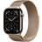 Apple Watch Series 11, Titanium, 46mm, GPS + Cellular, Milanese Loop Gold