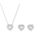 Swarovski Ariana Grande Heart Jewellery Set - Silver/Transparent