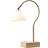 Halo Design Question Portable Antique Messing/Opal Bordlampe 31cm