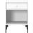 Montana Furniture Dream with Legs New White/Black Bedside Table 30x35.4cm