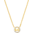 Michael Kors Pavé Logo Charm Necklace - Gold