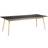 FDB Møbler C35C Pewter/Natural/Matt Lacquered Dining Table 95x220cm