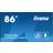 Iiyama ProLite LH8665UHSB-B1 86 Inch 4K LED Backlit LCD Display