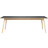 FDB Møbler C35C Natural/Black Dining Table 95x220cm