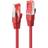 Lindy S/FTP Cat6 PVC RJ45 - RJ45 M-M Red 10m