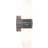 IFÖ ELECTRIC Bernadotte 2 Vägglampa Grå 2x40w IP44 Väggarmatur ∅ 7.9cm