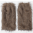 Shein Solid Color Plush Straps Leg And Leg Warmers Foot Covers - Autumn Winter