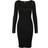 Vero Moda Women's Vmwillow Ls Sweetheart Ga Noos Dress - Black