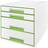Leitz Wow Cube 4 Drawer Cabinet Green