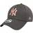 New Era 9FORTY Tech York Yankees MLB Cap 80489231, basebollkeps, Kvinna, grå, OSFA