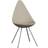 Fritz Hansen Dråben 3110 Krom Light Beige Køkkenstol 88.5cm